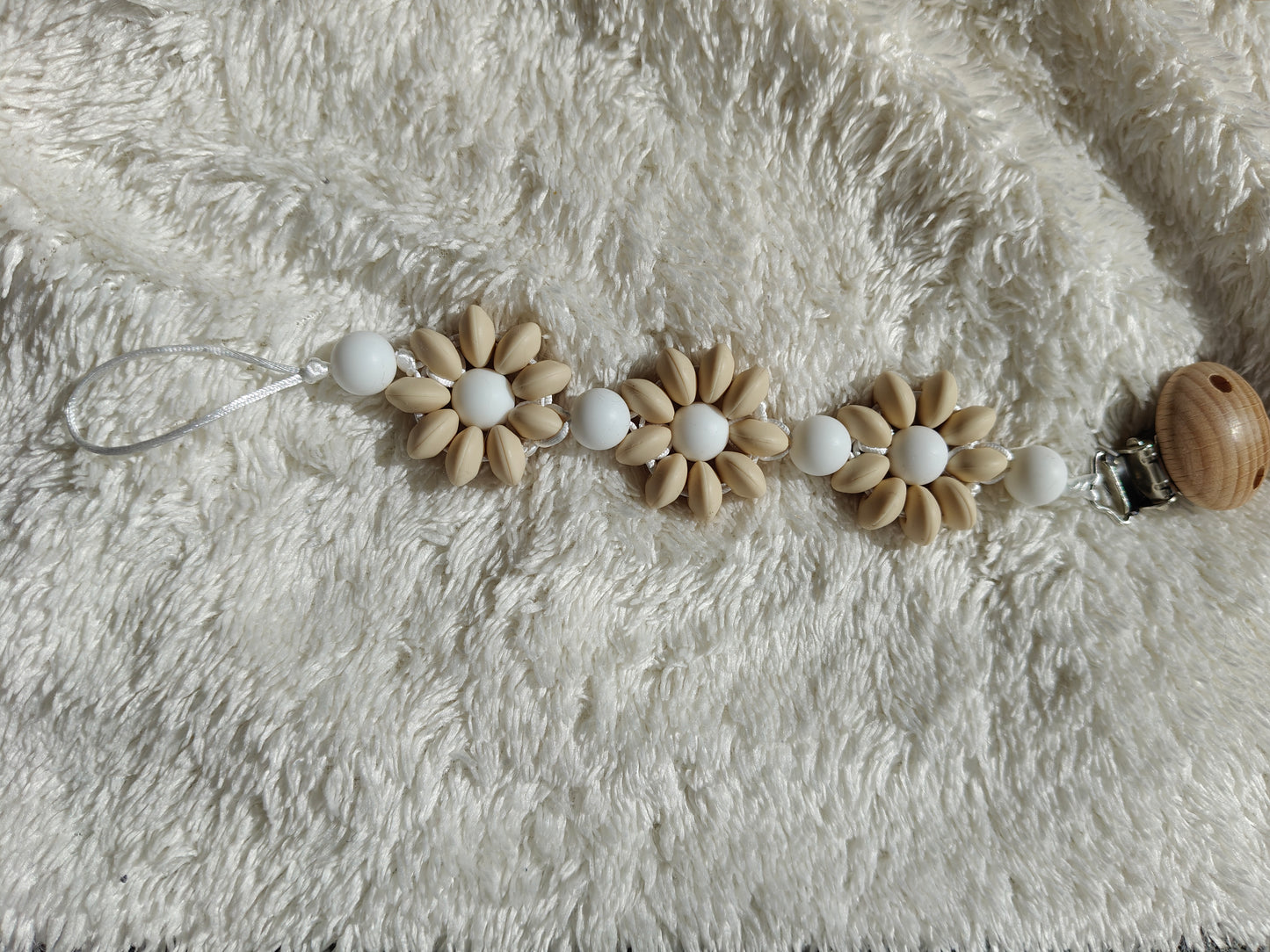 Handgemaakte Fopspeenketting met Bloemen