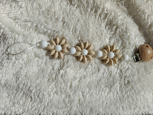 Handgemaakte Fopspeenketting met Bloemen