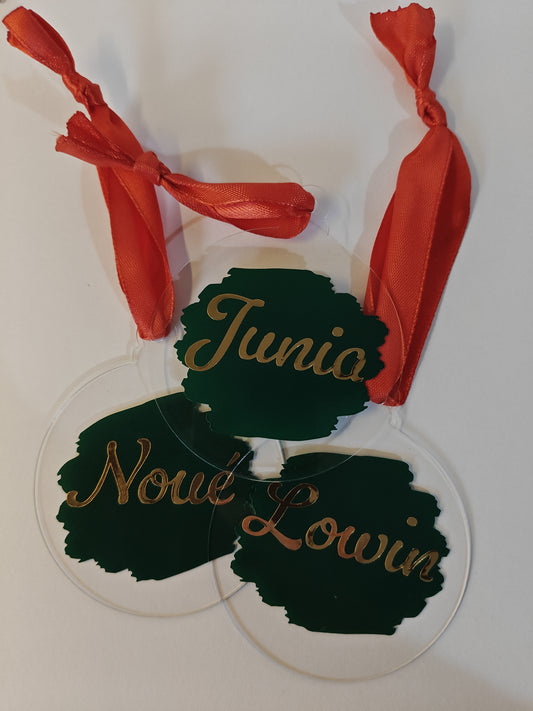 Gepersonaliseerde kerstbal